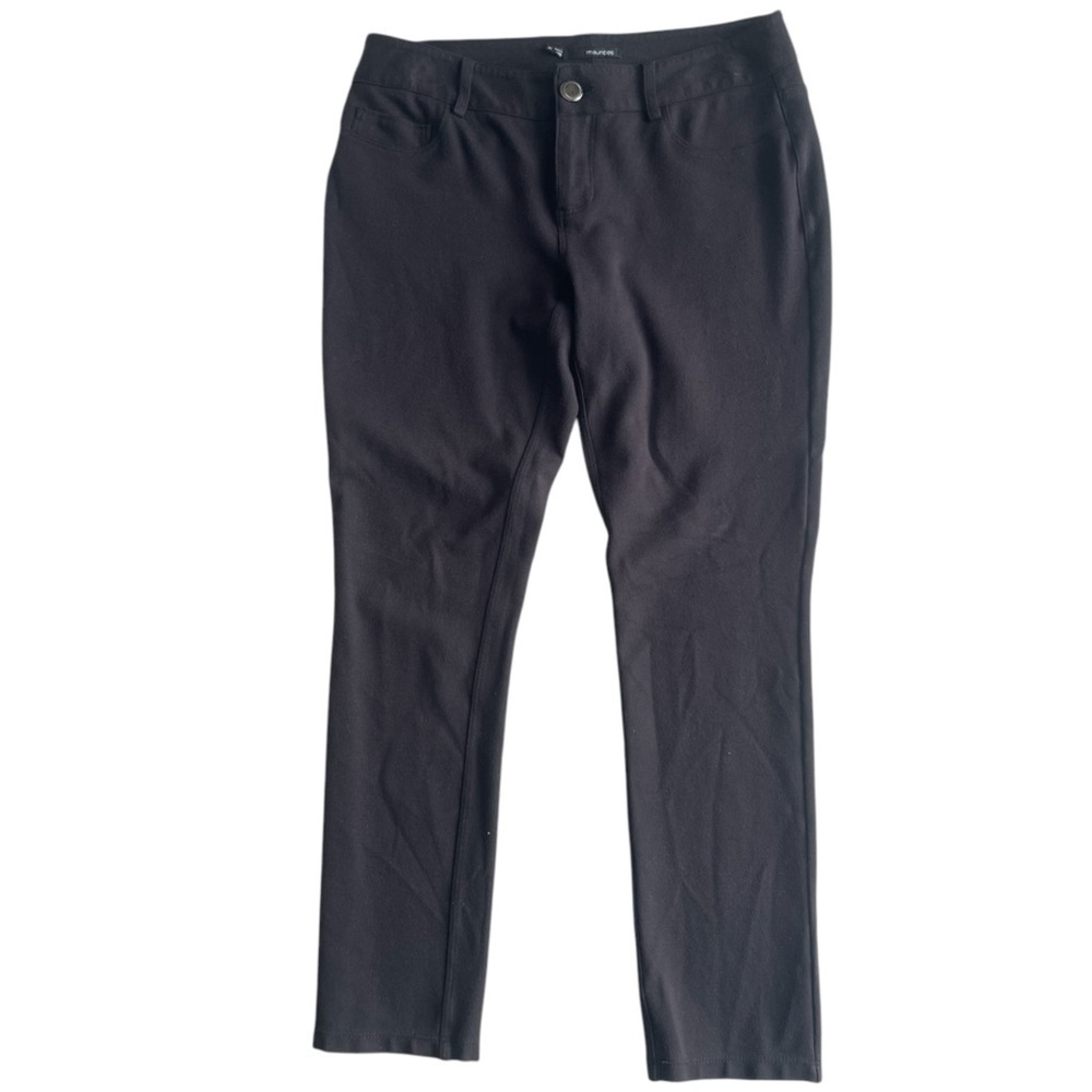 Maurices Black Slim Fit Skinny Pants, Size Women’s Medium-Short